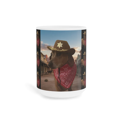 Mug - Funny Sheriff Dog Ceramic Mug - 11oz/15oz/20oz