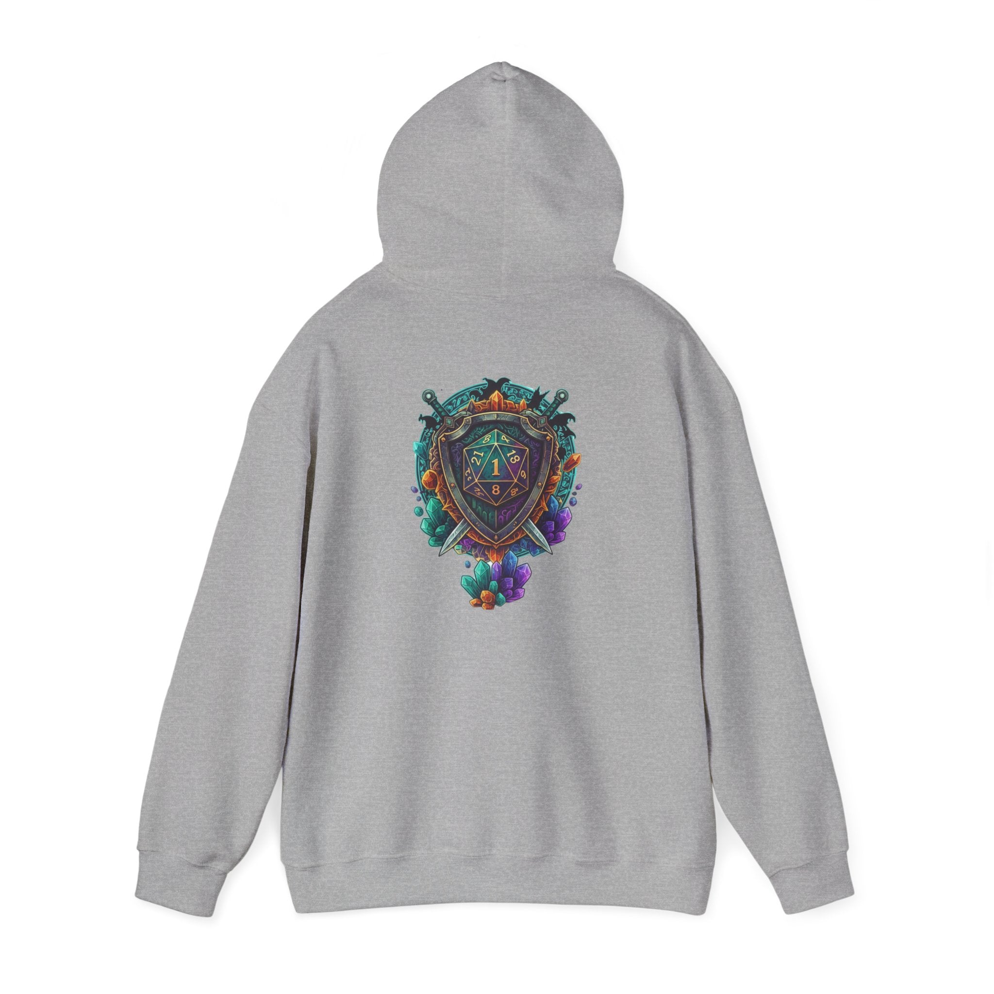 Vibrant Shield Graphic Hoodie for Artsy Souls Design On Back, Ideal Gift for Art Lovers, Cozy Layer for All Seasons, Unique Sweatshirt for [...]