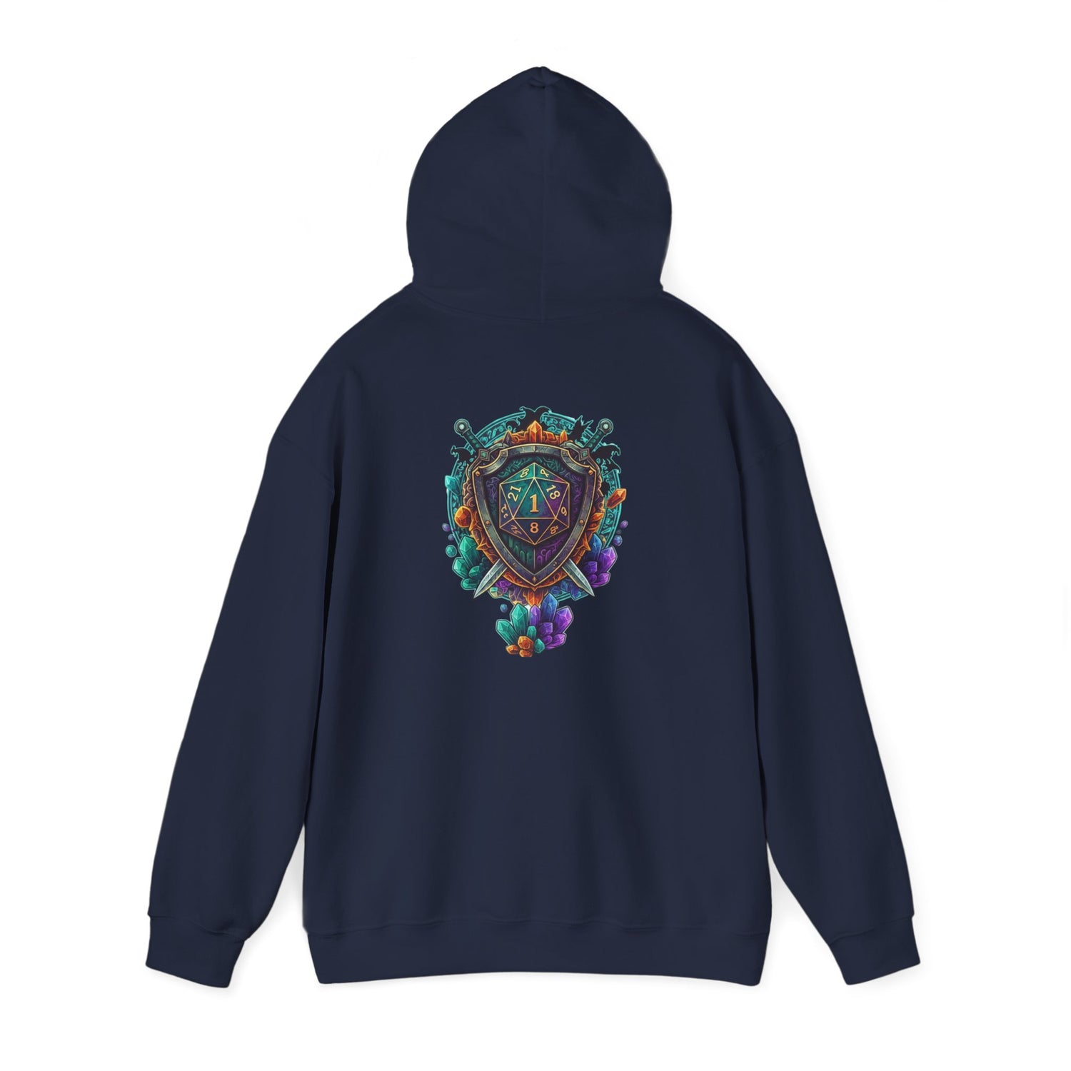 Vibrant Shield Graphic Hoodie for Artsy Souls Design On Back, Ideal Gift for Art Lovers, Cozy Layer for All Seasons, Unique Sweatshirt for [...]