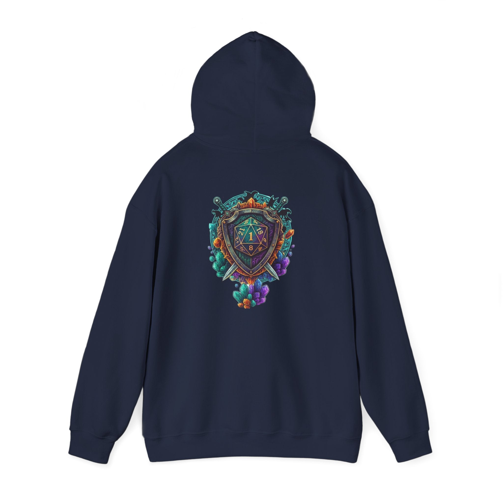 Vibrant Shield Graphic Hoodie for Artsy Souls Design On Back, Ideal Gift for Art Lovers, Cozy Layer for All Seasons, Unique Sweatshirt for [...]