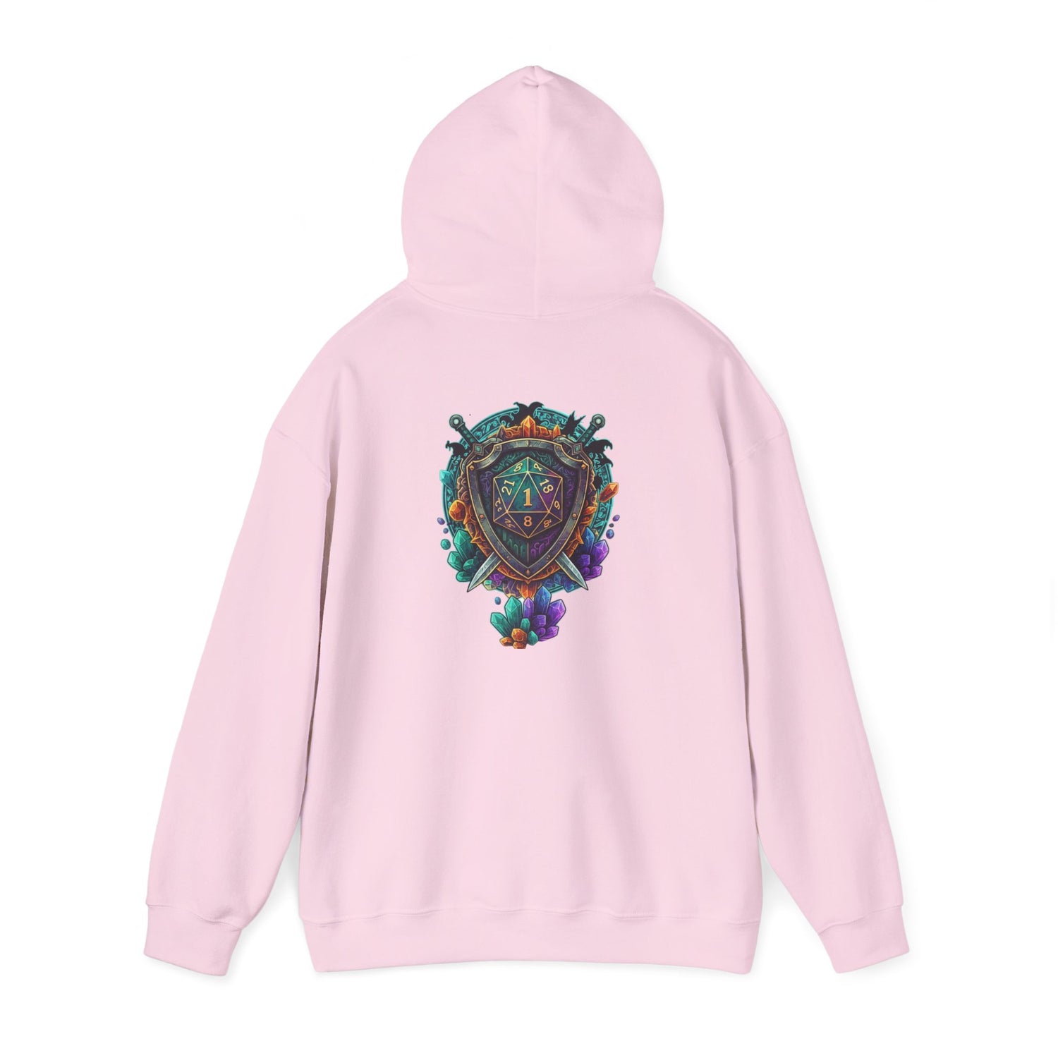 Vibrant Shield Graphic Hoodie for Artsy Souls Design On Back, Ideal Gift for Art Lovers, Cozy Layer for All Seasons, Unique Sweatshirt for [...]