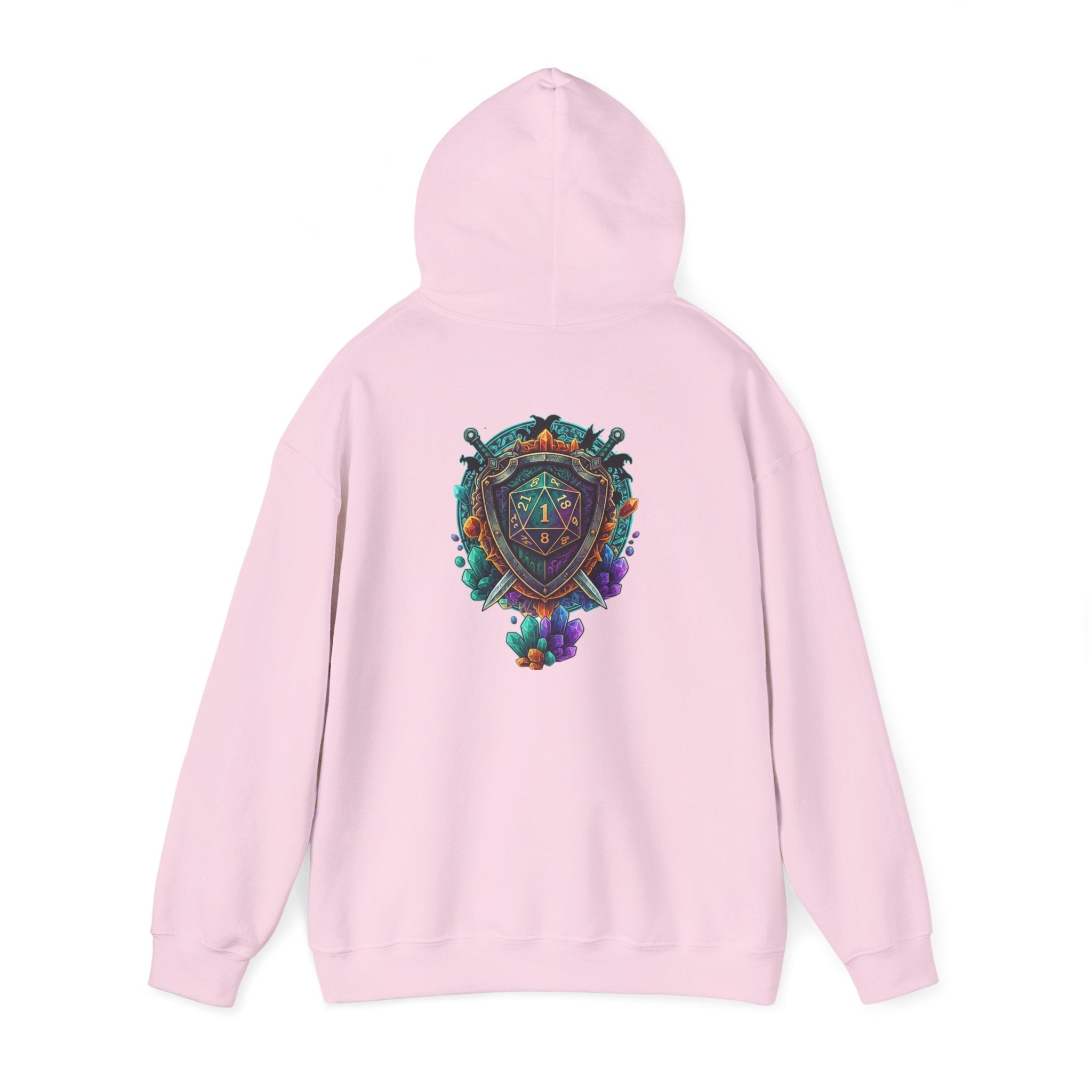 Vibrant Shield Graphic Hoodie for Artsy Souls Design On Back, Ideal Gift for Art Lovers, Cozy Layer for All Seasons, Unique Sweatshirt for [...]