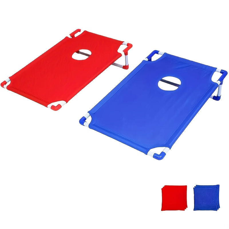 1 Set Red &amp; Blue Portable Cornhole Game