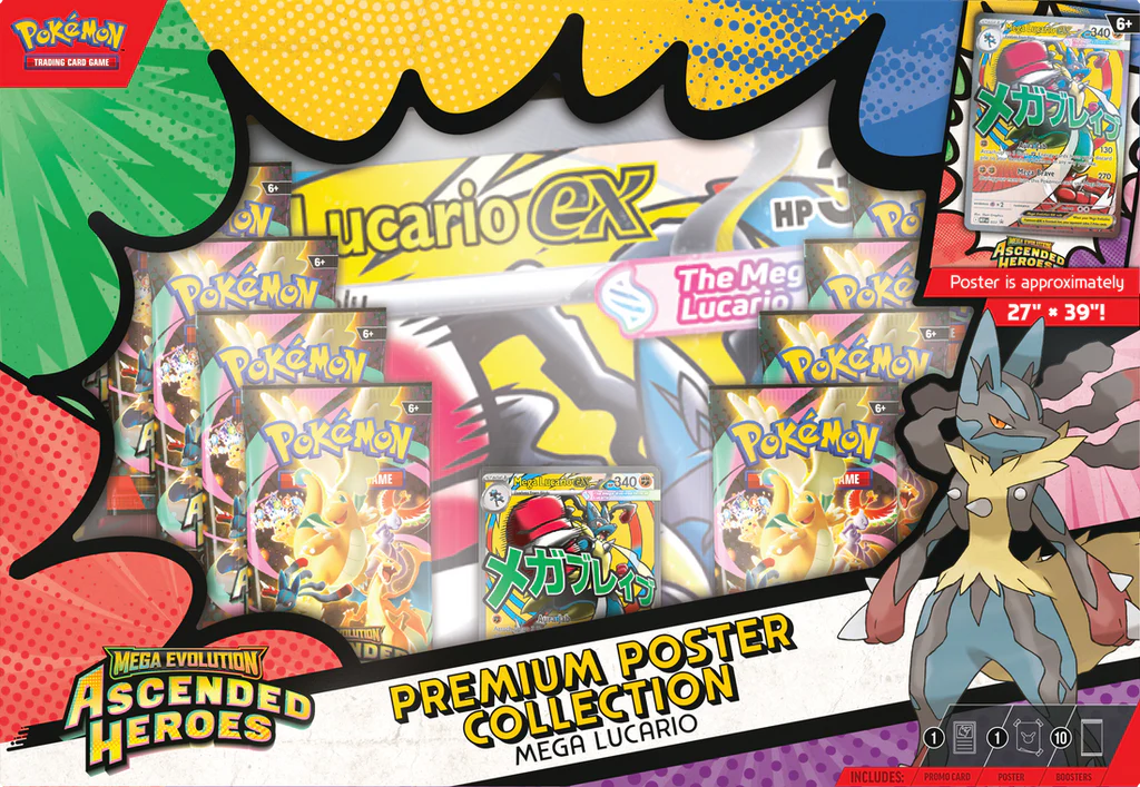 Pokemon Ascended Heroes Premium Poster Collection Lucario