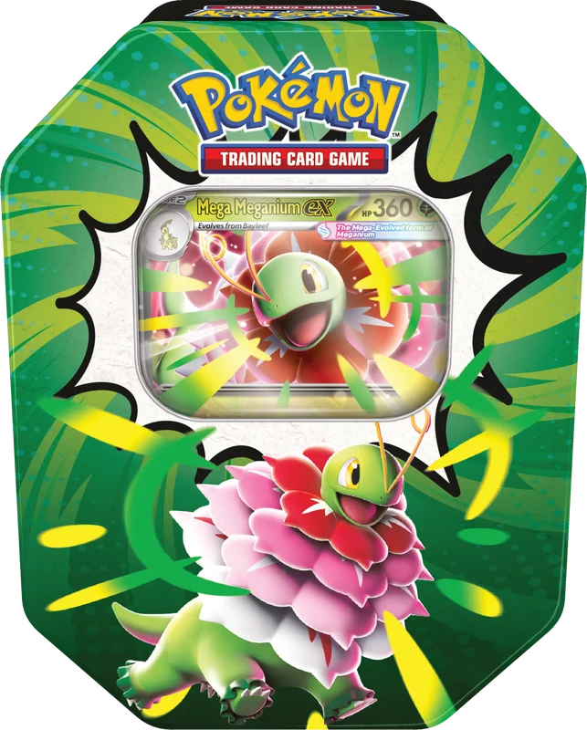 Pokemon Ascended Heroes Tin Mega Meganium ex