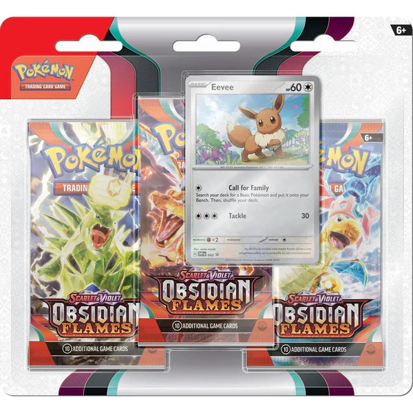 Pokemon  Obsidian Flames 3pk Blister