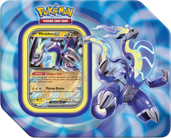Pokemon Paldea Legends Tin Miraidon ex