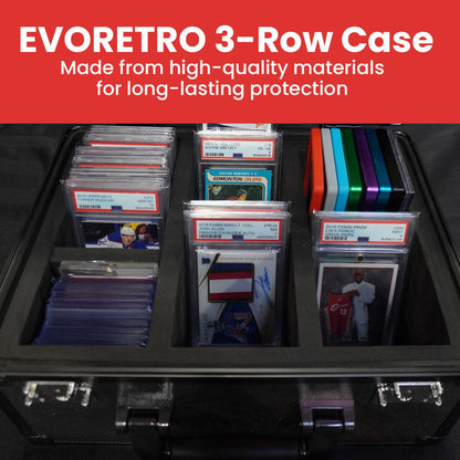 EVORETRO Graded Card Storage Box, TSA Lock