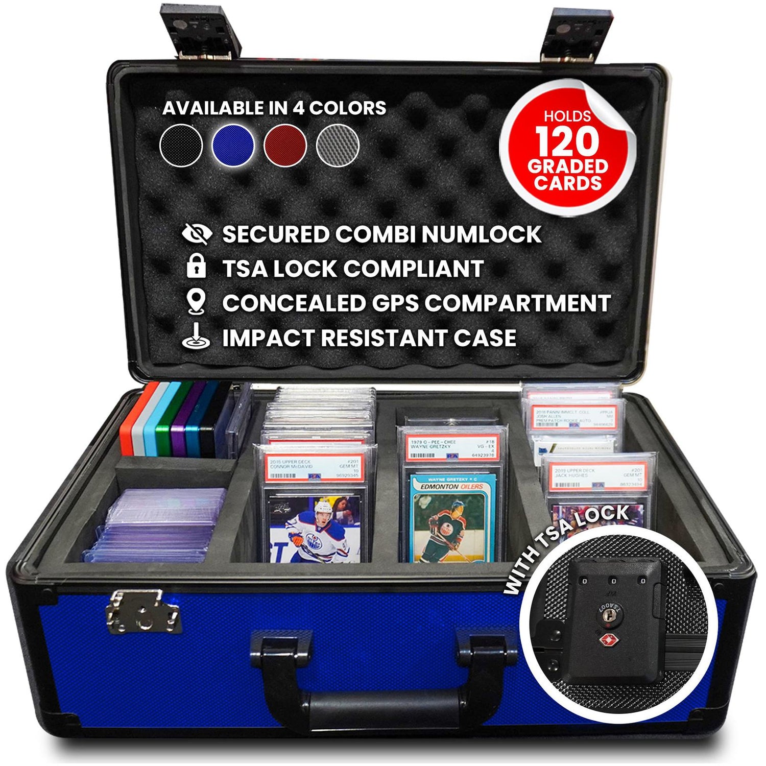 EVORETRO Graded Card Storage Box, TSA Lock