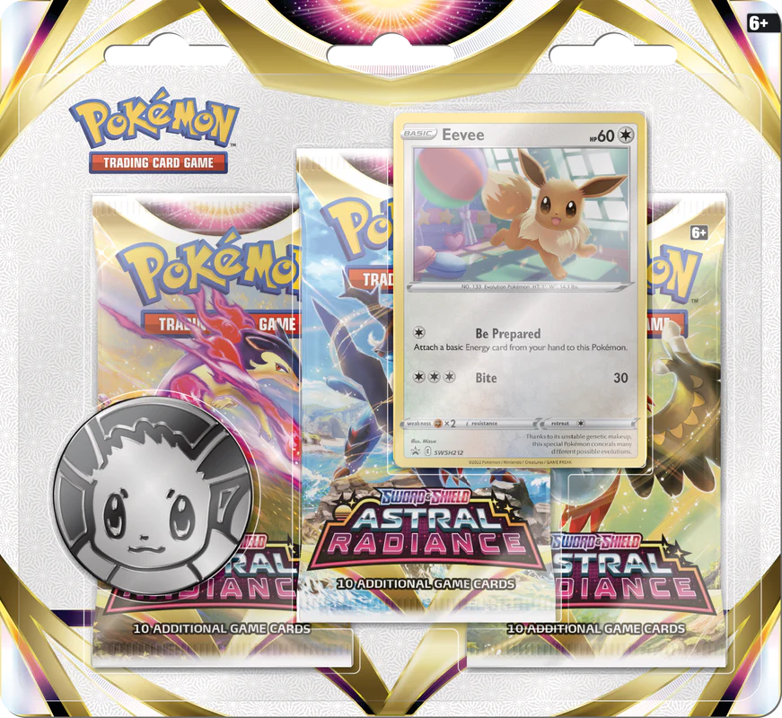 Pokemon SWSH10 Astral Radiance 3-Pack Blister