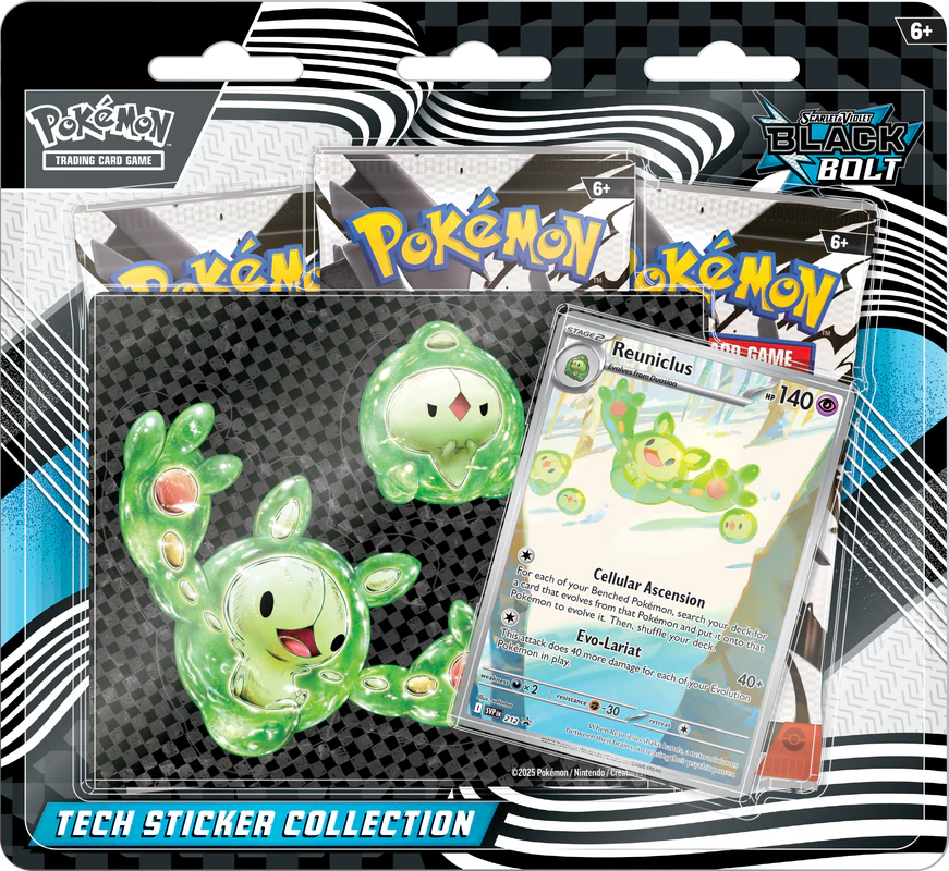 Pokémon SV10.5 Black Bolt Tech Sticker Collection